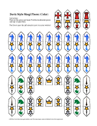 Shogi Pieces Davis Style Color
